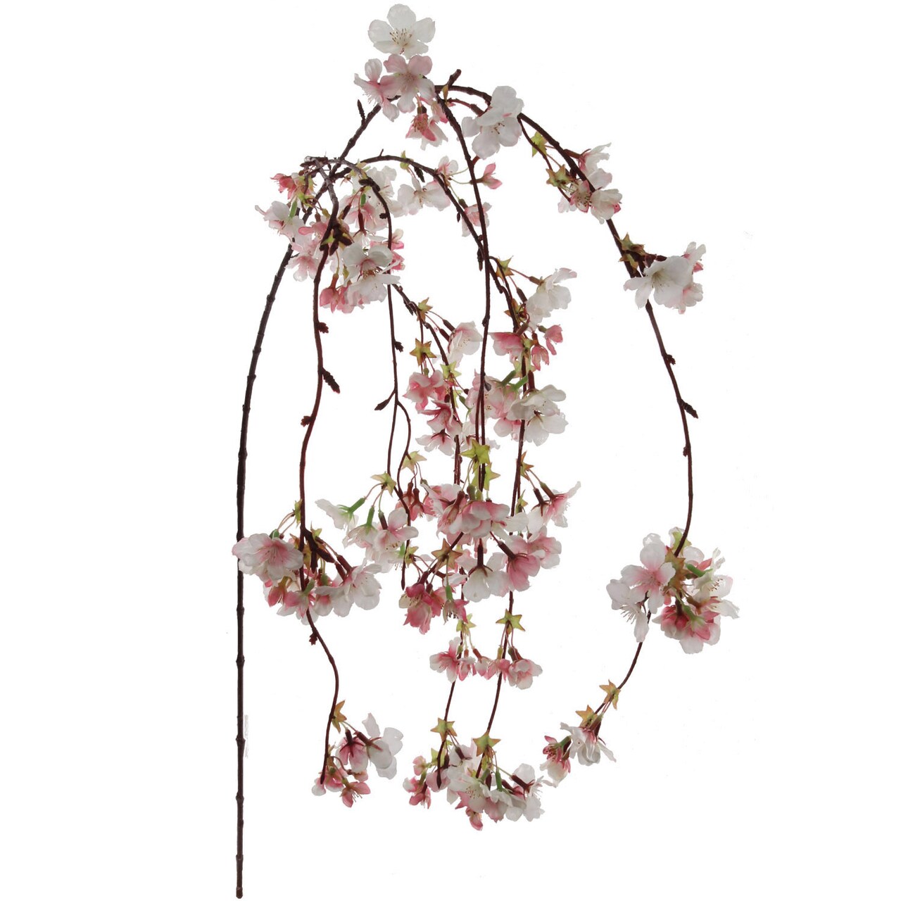 40" Pink & White Hanging Cherry Blossom - Silk Flowers, Lifelike Blooms, Elegant Decor - Perfect for Weddings, Events, Spring & All-Season Displays, Floral Home by Artificial Flowers